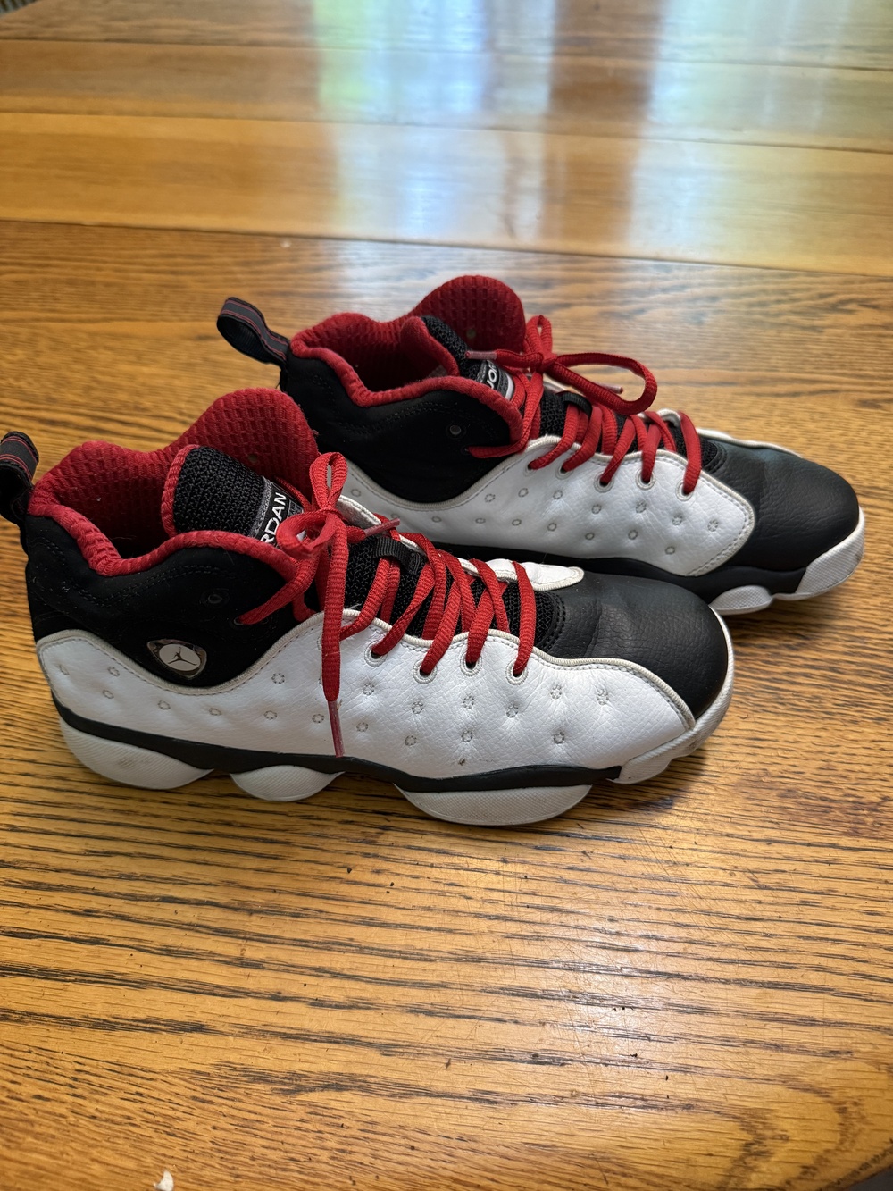 Jordan Jumpman Team Pro Shoes Mens Size 7Y Black White Red Basketball 820273-101